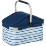 Baby Blue Striped Beach Bag