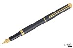 Waterman Hemisphere Essential Matt Black Fountain Pen With Gold Trim