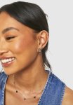 Silver Bow & Heart Drop Earrings - Silver