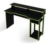 Linx Gamer Desk With Monitor Stand Black Green