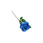 Artificial Velvet Rose Blue 60CM