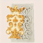 1PC Vintage Flower Design Silicone Mold European Embossed Craft Silicone Mold For Diy