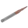 Ball Nose Spiral Router R0.75X15XD4X50 Tapered End Mills For Cutting