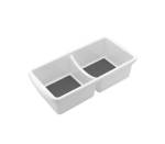 Lisi 2 Division Storage Bin With Non-slip Insert