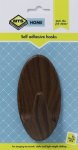 Home Giant Oval Hook Wood Grain 1PC