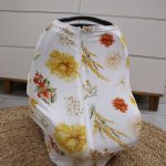 Car Seat Cover Rustic Flower