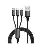 1.2M 3 In 1 Braided USB Data CABLE-X17