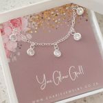 Amaia 925 Sterling Silver Clear Cz Stone Necklace 6MM On 45CM Chain