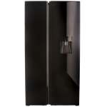 Defy 490L Side By Side Fridge Black DFF456