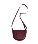 Genuine Leather Bucket Bag - Plum Free