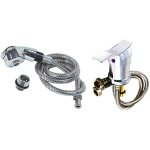 Basin Hot & Cold Chrome Mixer Tap 18 2276 & Hot shower Chrome Set 2273