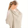 Muslin Nursing Cover Breathable 100% Cotton Breastfeeding Cover With Rigid Hoop For Mother Nursing Apron Multi-use Carseat Canopy Easter Gift