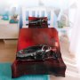 Lamborghini Black & Red NR.63 3D Printed Single Bed Duvet Cover Set