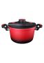 Aluminum Stovetop Pressure Cooker - Red