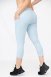 Ladies High Waisted 3 4 Performance Yoga Fitness Leggings With Pockets