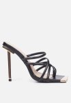 EGO1 Square Toe Mule Heel - Black