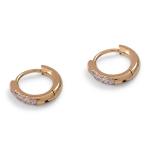 Goldair Gold MINI Crystal Huggie Earrings