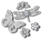 Silver Garden Jibbitz - Nature