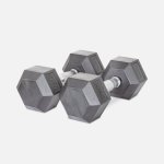 Rebel Rubber Hexagonal Dumbbells Kgs