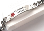EJ98 - Personalized Medical Alert Bracelet Titanium Steel