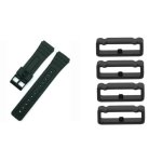 Killer Deals 16MM Universal Watch Silicone Strap & Loop 4 Pack- Black - Best Bargains Online