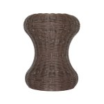 Round Mushroom Ottoman - White
