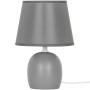 Inspire Ceramic And Fabric Table Lamp E14 Grey