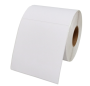 Blank White Semi-gloss Labels 100MM X 100MM Hotmelt Adhesive 500 Labels Per Roll