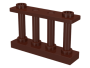 Parts Fence 1 X 4 X 2 Spindled With 2 Studs 30055 - Brown