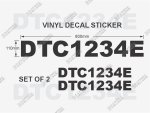 Self-adhesive Vinyl Decal Sticker Black