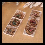 Xmas Tree D Cor 7CM Wooden Ornament Rustic Charm 067-000962