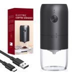 Portable Electric Coffee Grinder With Adjustable Coarseness Ceramic Blades