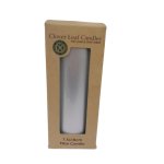 Candle Pillar Silver 7.5X18CM