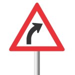 Gentle Curve Right Road Sign W202