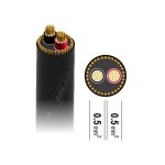 0.5MM 2 Core Rvv P Copper Core Pvc Sheath Shielding Flexible Cable For Metalwise Plasma Arc-voltage Feedback Cable