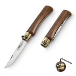 Old Bear Classical Walnut Series Folding Knife Large With Satin Finish Blade