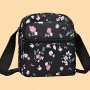 Floral Crossbody Bag For Women Durable Multi-pocket Shoulder Mom Bag With Adjustable Strap Fit Cell Phone And Essentials