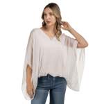 Double Layer Batwing Top - Blush Free