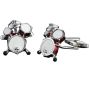 Red And Silver Drum Set Cufflinks