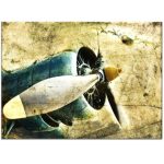 AirCraft Engine Wall Art Canvas Print 900 Mm X 600 Mm