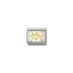 Composable Classic Link White Butterfly With Stones