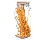 Glass Jar Bamboo Clip Lid 2L