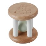 Wooden Roller Rattle Baby Bunny