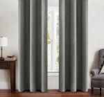 Readymade Faux Linen 100% Blackout Taped Curtains