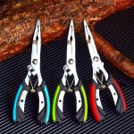Multi-functional Stainless Steel Fishing Pliers With Non-slip Handle And Line Cutter - Perfect For Lures Hooks And Tying Wire -