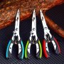 Multi-functional Stainless Steel Fishing Pliers With Non-slip Handle And Line Cutter - Perfect For Lures Hooks And Tying Wire - Essential Fishing Accessories