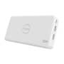 Romoss Pulse 20 20000MAH Input: Micro USB 5V 2.1A Output: 1 X USB 5V 2.1A 1 X USB 5V 1A Power Bank - White