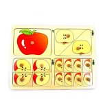Apple Pattern Puzzle Fraction Piece - Factory Plaza