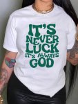 Letter Print Crew Neck T-Shirt Casual Short Sleeve Top For Spring & Summer Women's Clothing