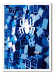 Decor Print Superhero Blue Blocks - Unframed A2
